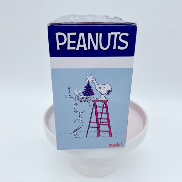 Peanuts Snoopy Linus Charlie Brown Set Of 2 Glassware Cup NIB - Picture 6 of 12